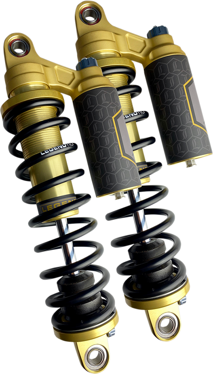 Legend Suspension - REVO ARC Piggyback Shocks - Standard - Gold - 14" - '84-'00 FXR - REVO ARC Piggyback Coil Suspension - 1310-1924 Legend Suspension - REVO ARC Piggyback Shocks - Standard - Gold - 14" - '84-'00 FXR - REVO ARC Piggyback Coil Suspension - 1310-1924