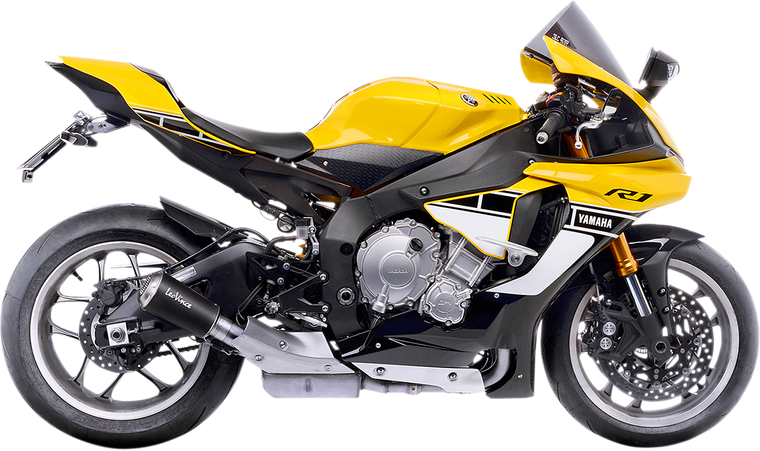 Leo Vince - LV-10 Muffler - Black - LV-10 Black Edition Slip-On Muffler - 15201B