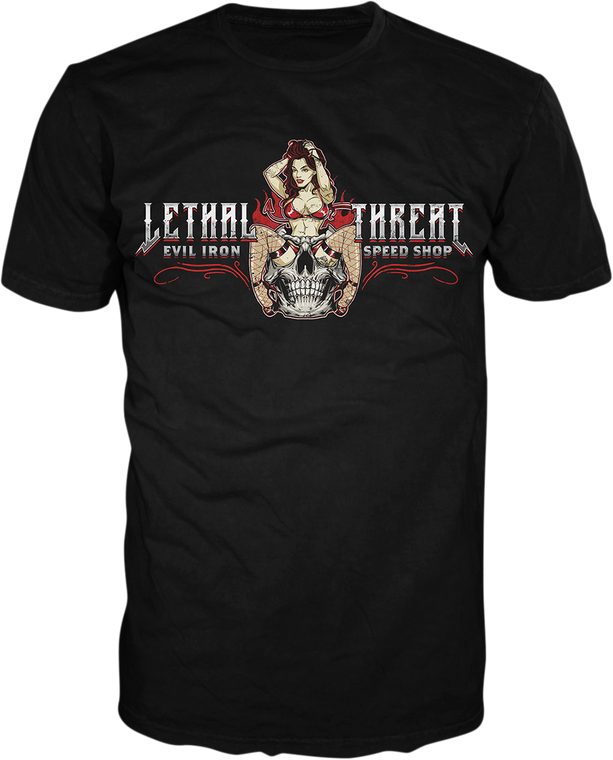 Lethal Threat - Evil Iron T-Shirt - Black - XL - Evil Iron T-Shirt - LT20893XL