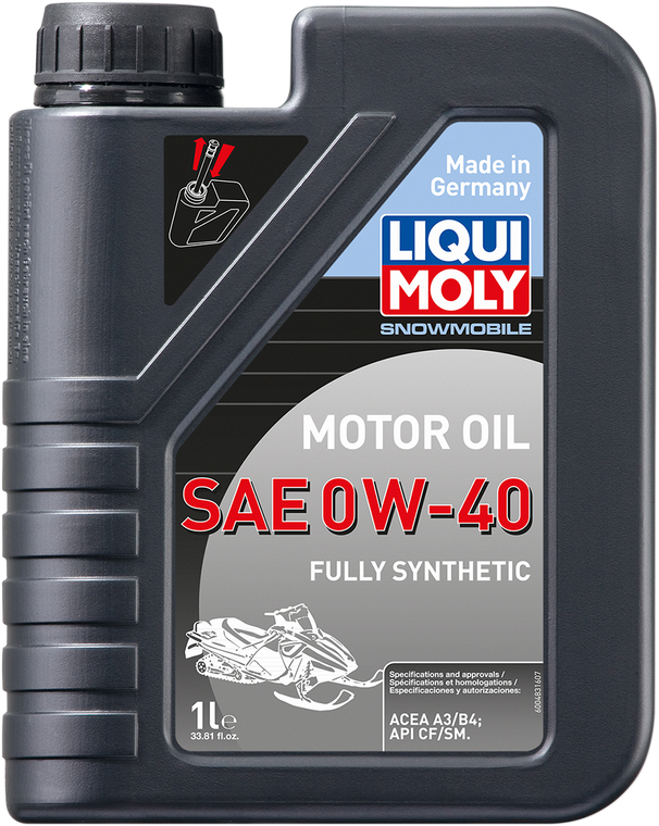 Liqui Moly - Snowmobile Synthetic Oil -  0W-40 - 1L - Snowmobile Synthetic 4T Engine Oil - 20148