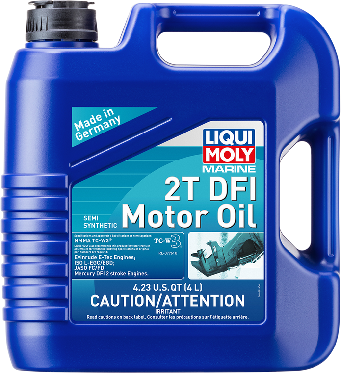 Liqui Moly - Marine 2T DFI Motor Oil - 4L - Marine 2T DFI Semi-Synthetic Motor Oil - 20518
