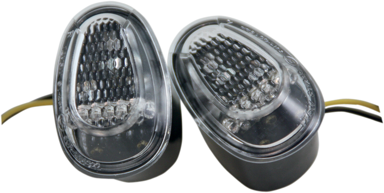 Moto Mph - Marker Light - 250 Ninja - Clear - LED Flush-Mount Marker Lights - MPH-1239C