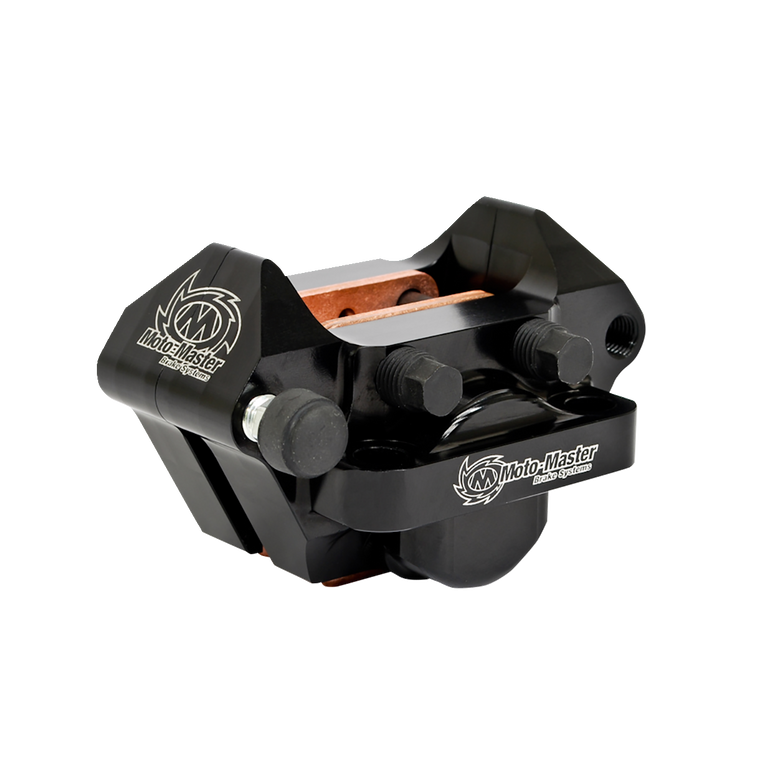 Moto-master - 2 Piston Rear Caliper & Brake Pads - Rear Brake Caliper & Brake Pads Kit - 210103-PU