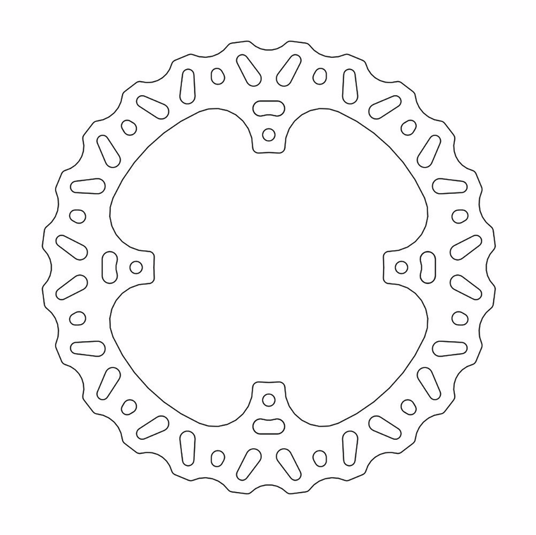 Moto-master - Brake Rotor - Rear - Nitro - Brake Rotors - 110356-PU