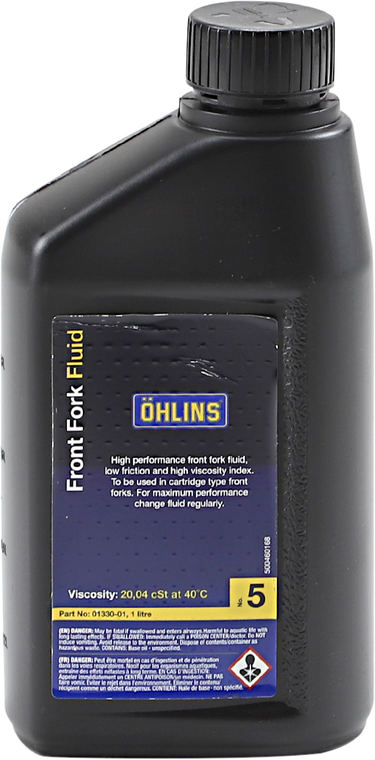 Ohlins - Fork Oil - 5wt - 1L - Fork/Suspension Oil - 01330-01 Ohlins - Fork Oil - 5wt - 1L - Fork/Suspension Oil - 01330-01