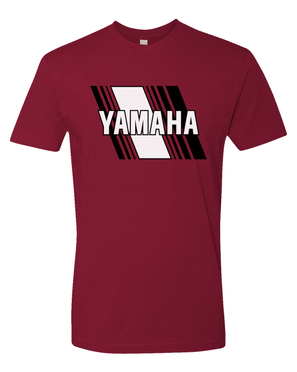 Yamaha Apparel - Yamaha Heritage Diagonal T-Shirt - Red - XL - Yamaha Heritage T-Shirt - NP21S-M3118-XL
