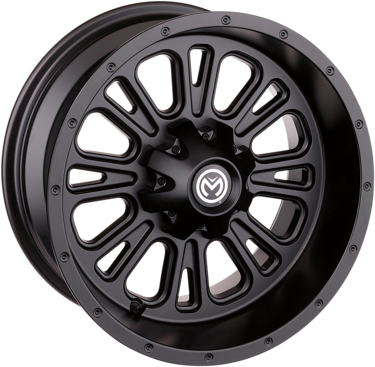 Moose Utility - Wheel - 399X - Rear - Black - 12x8 - 4/110 - 4+4 - 399X Wheel - 399MO128110MB4