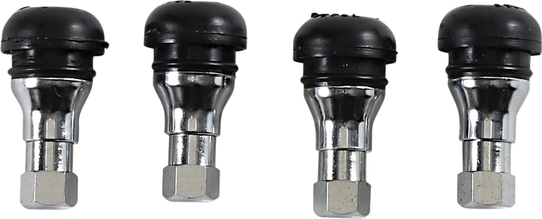 Moose Utility - Valve Stem - TR412 - Chrome - 4 Pack - TR412 Valve Stem - TR412C-B4