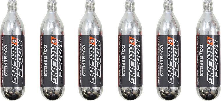 Moose Racing - Cartridge - 16 Gauge Thread - CO2 - Replacement Co² Cartridges - 0363-0060