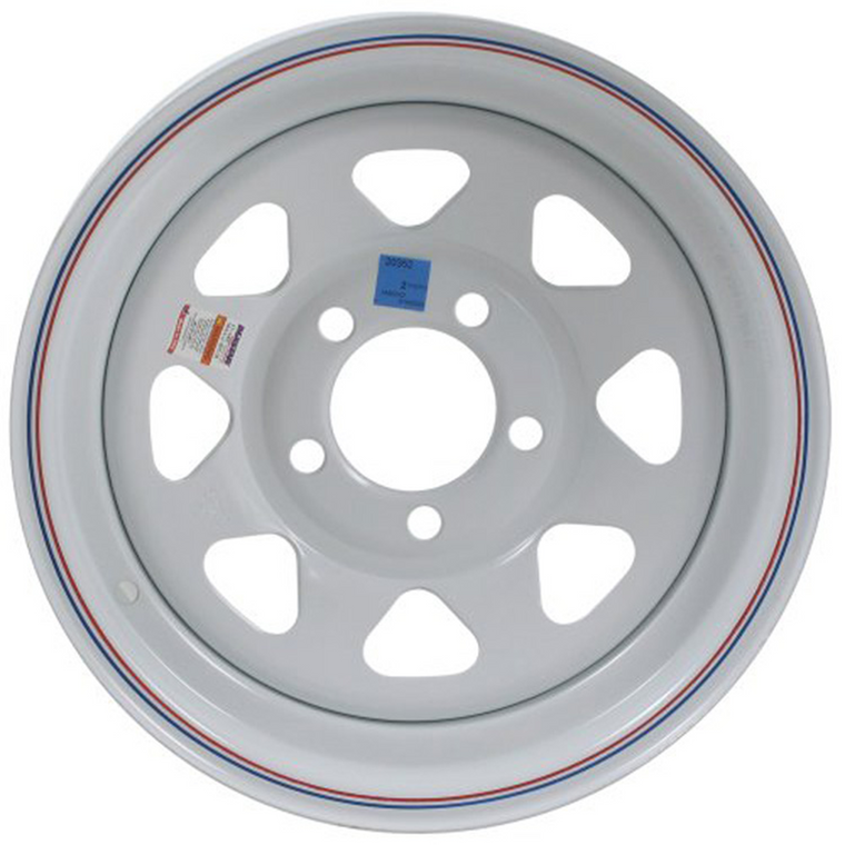 American Tire - 14" Wheel 5 Hole/white - 20352