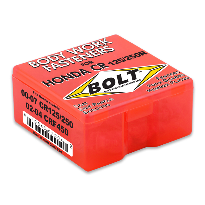 Bolt Motorcycle Hardware, Inc - Body Work Fastener Kit Hon - HON-0007124