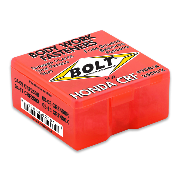 Bolt Motorcycle Hardware, Inc - Body Work Fastener Kit Hsq - HSKY-PFK1