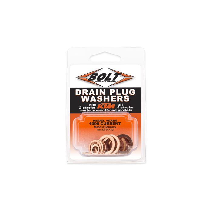 Bolt Motorcycle Hardware, Inc - Copper Drain Plug Washers-ktm - DPW.KTM