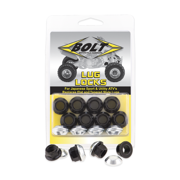 Bolt Motorcycle Hardware, Inc - Lug-locks Black - 2005-LUG.B