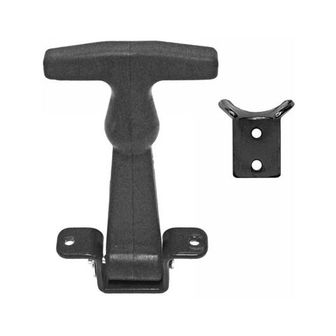 Buyers - 4-7/8" Rubber Hood Catch With Black "a" Bracket - WJ201H