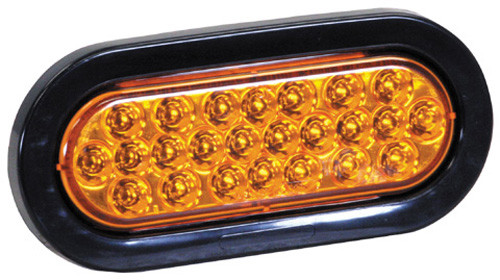 Buyers - 6-1/2" Oval Amber Strobe Light - SL65AO