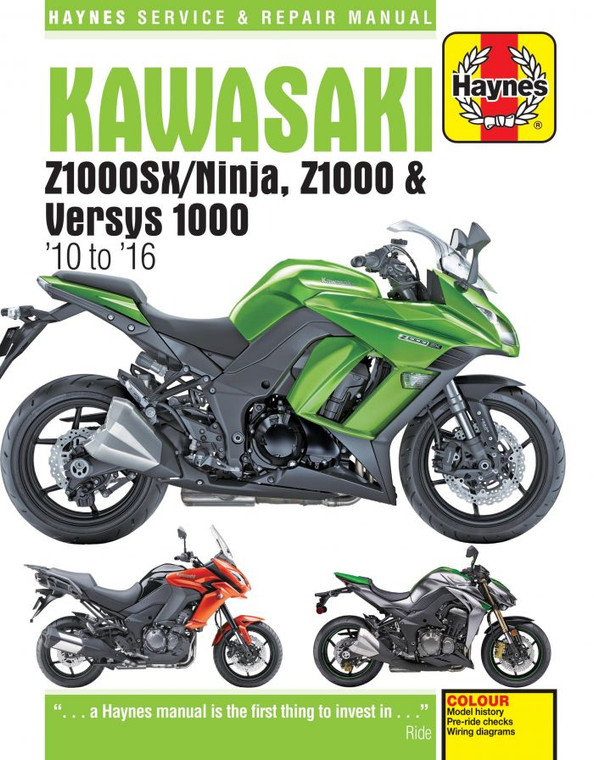 Haynes Manuals - Kawasaki Z1000, Z1000sx & Versys '10-'16 Haynes Manual - M6377