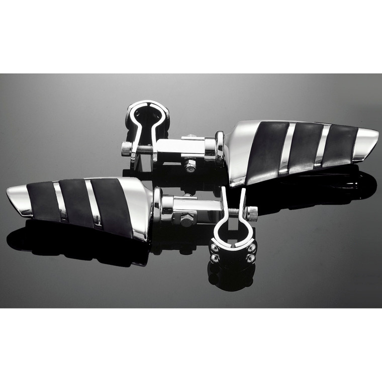 Highway Hawk - Footpeg Set 3pc-clamp Smooth - HH-73-495