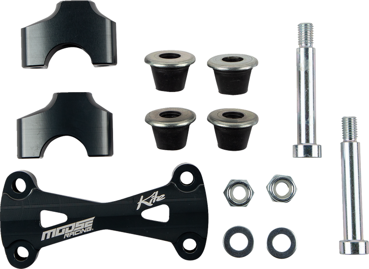 Moose Racing - Riser Kit - 40 mm - Gray - MX/EN Riser w/ Bar Mount - 10.331.B.AN