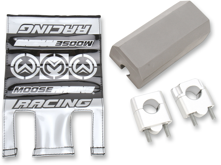 Moose Racing - Handlebar Mount Clamp - 30 mm - Universal - Universal Handlebar Clamp Kit - 1MS074261-SS28 Moose Racing - Handlebar Mount Clamp - 30 mm - Universal - Universal Handlebar Clamp Kit - 1MS074261-SS28