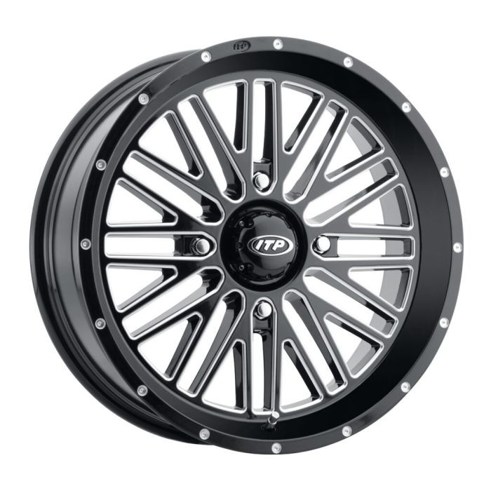 Itp Tires - Itp Momentum Wheel Blk/mch, 20x6.5, 4/137, 4+2.5 (+10mm) - 2022744731B