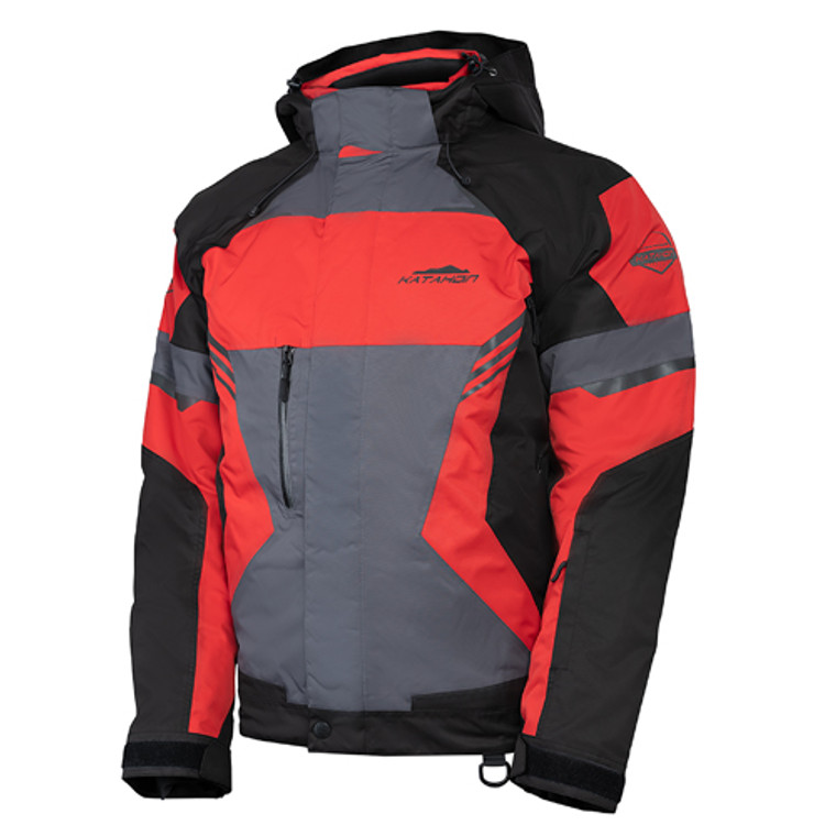 Katahdin Gear - Katahdin Gear Dagger Jacket Mens, Black/grey/red - 2x-large - 84300606