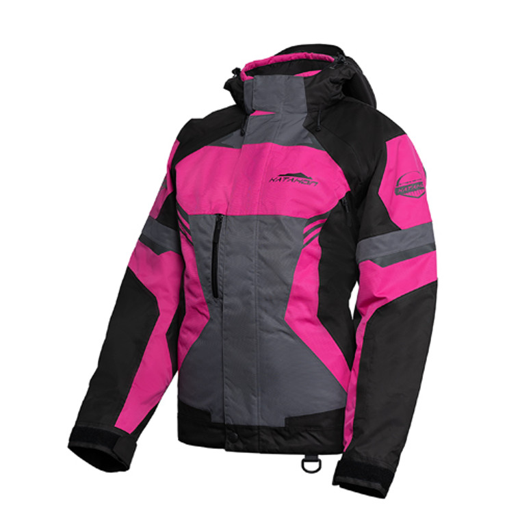 Katahdin Gear - Katahdin Gear Dagger Jacket Womens, Black/grey/pink - 2x-large - 84310106