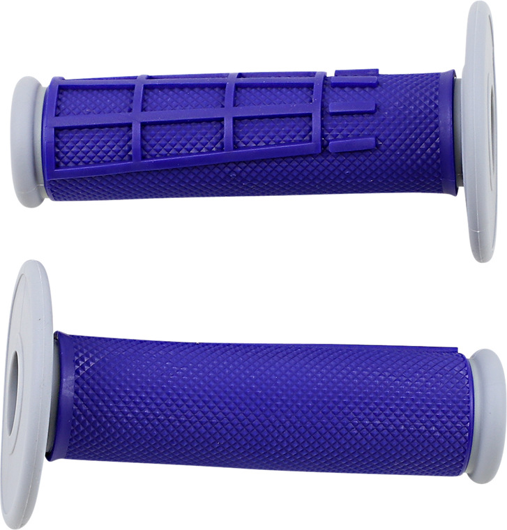 Moose Racing - Grips - Compound - Half-Waffle - Blue - Comp Diamond Half Waffle Grips - 1MG2315-UEM