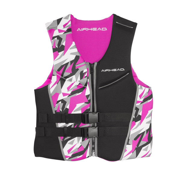 Kwik Tek - Airhead Camo Cool Women's Kwik-dry Neolite Vest, Pink - 15003-07-B-PI