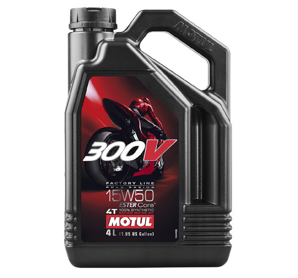 Motul Lubricants - Motul - 300v Fl Road Racing 15w50, 4 Liter - 104129