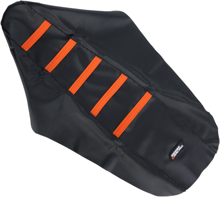 Moose Racing - Ribbed Seat Cover - Black Cover/Orange Ribs - KTM - Ribbed Seat Cover - KTM25003-336RT