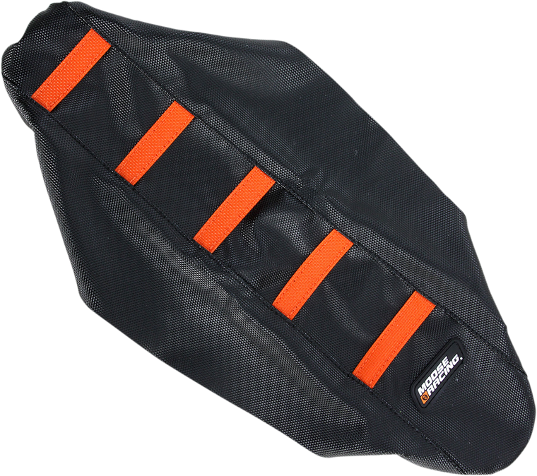 Moose Racing - Ribbed Seat Cover - Black Cover/Orange Ribs - KTM - Ribbed Seat Cover - KTM6509-336RT