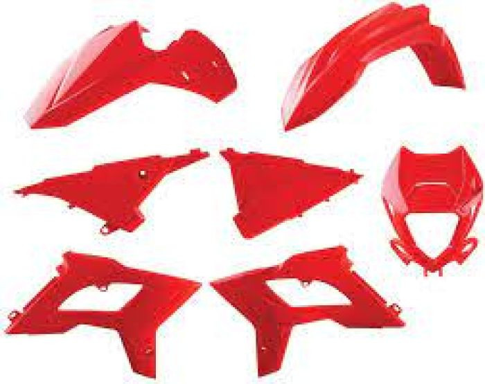Polisport - Polisport Mx Complete Kit Restyling Red - 91089