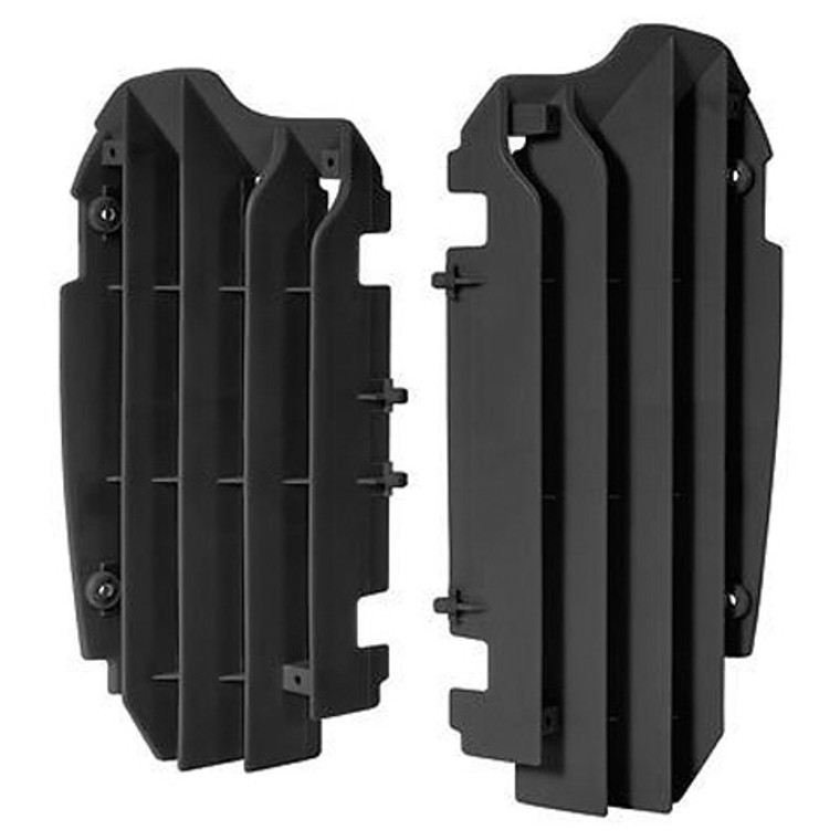 Polisport - Polisport Radiator Louvers, Kawasaki, Black - 8455900001