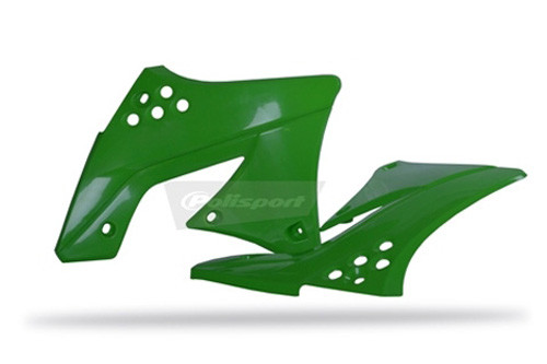 Polisport - Radiator Scoops Kx250f Oem Color 2009/2012 Green 05/black - 8412800001