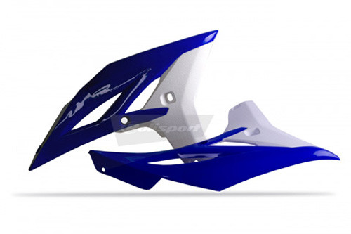 Polisport - Radiator Scoops Yz250f Oem Color 2011/2012 Blue Yam98/white - 8413700006