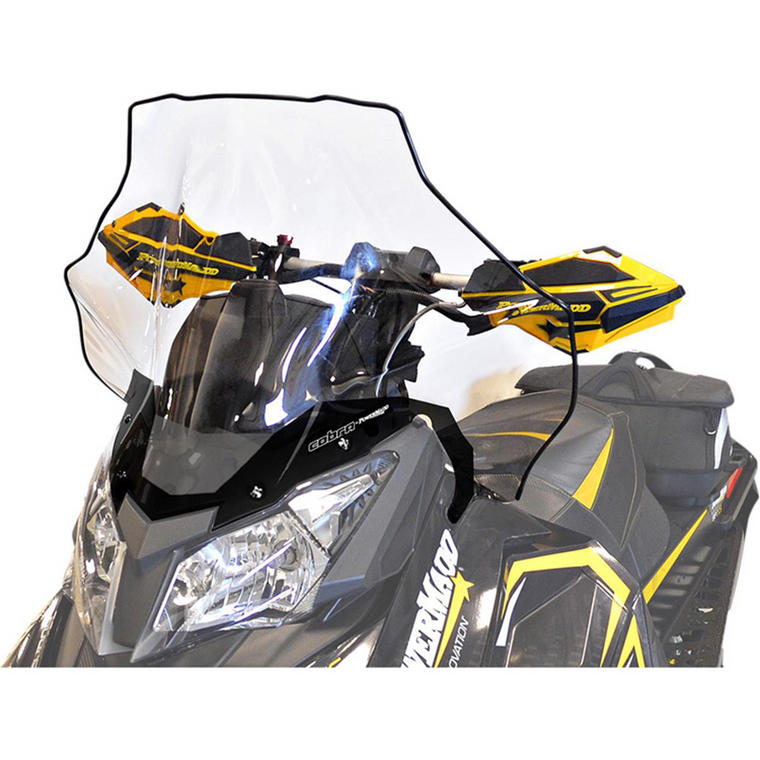 Powermadd - Ski-doo Rev Xs Tall, Clear With Black Fade, 19" - 13540