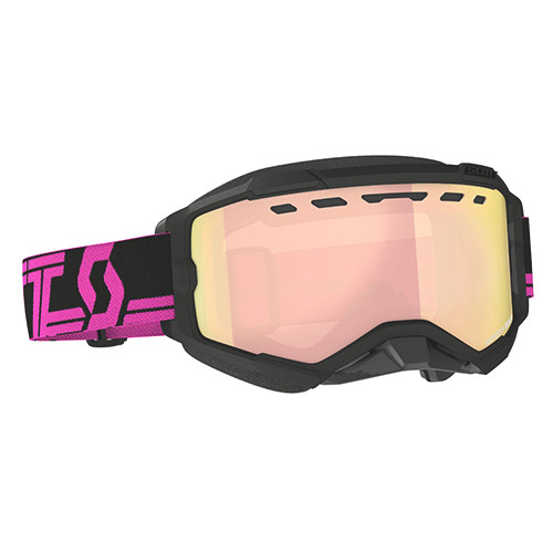 Scott - Scott Fury Snowx Goggle Blk/pink - 'enh' Rose Chr Lens - 278605-1254348