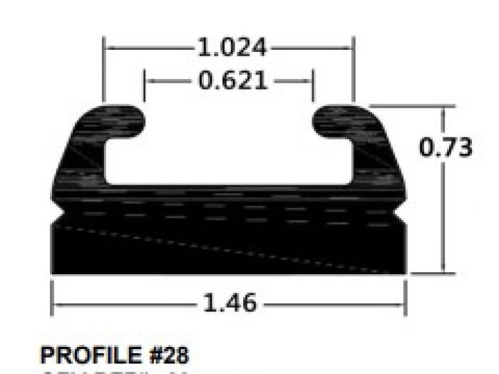 Spi - Spi Slide Profile 28 Black 66" - 428-66-80