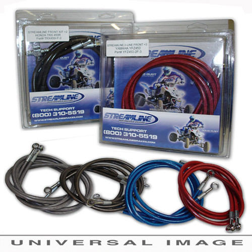 Streamline - Streamline Rear Brake Line Yamaha Stainless Steel -