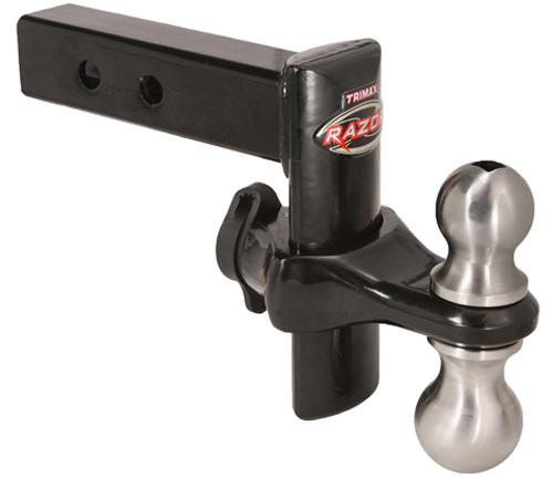 Trimax - Trimax Razor 6" Powder Boat Black Drop Hitch - TRZ6PB