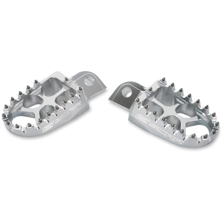 Twin Air - Evolution Footpegs - Kx125 03-08 Kx250 04 Rmz250 04 Silver - 3513