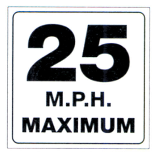 Voss Signs - Trail Sign - 25 Mph Maximum - 490-MPH