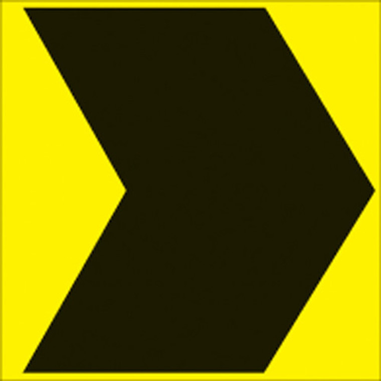 Voss Signs - Yellow Plastic Reflective Sign 12" - Large Arrow - 497 CHV YR Voss Signs - Yellow Plastic Reflective Sign 12" - Large Arrow - 497 CHV YR