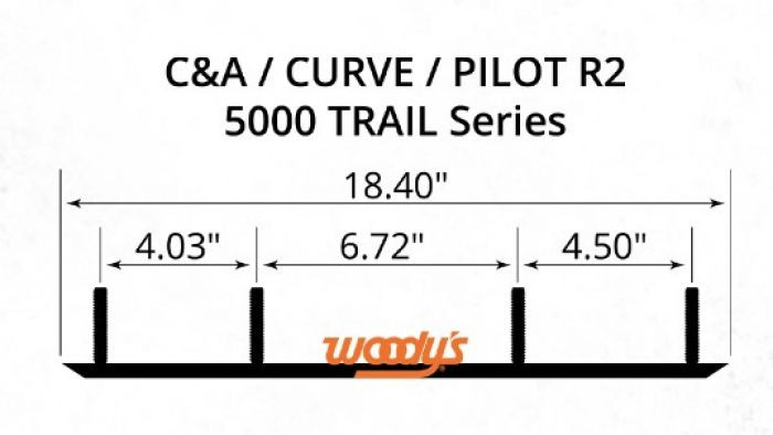 Woodys - 6"x 60 Dooly Carbide Runner C&a Skis - DC6-5000
