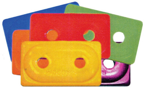 Woodys - Double Digger Aluminum Support Plate 5/16" Yellow - 48 Pcs - ADD2-3800-B