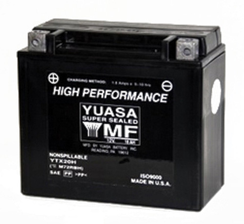 Yuasa - Yuasa Ytx20h Factory Activatedmaintenance Free 12 Volt Batt - YUAM72RBH