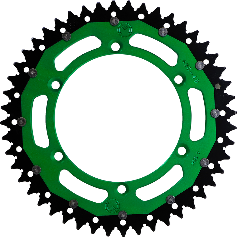 Moose Racing - Dual Sprocket - Green - 48 Tooth - Dual Sprocket - 1210-460-48-15X