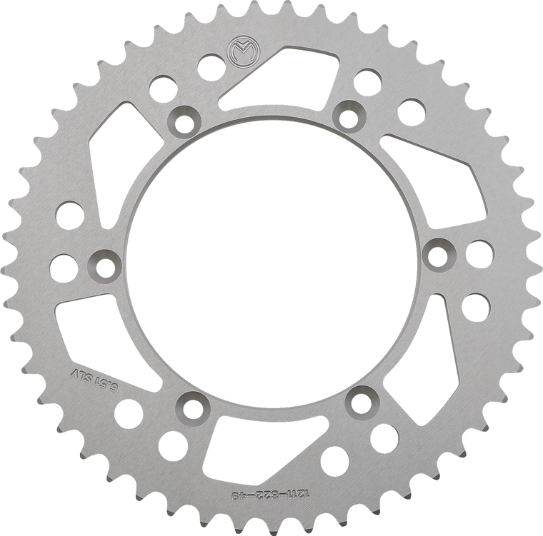 Moose Racing - Rear Sprocket - 49 Tooth - Beta/Gas Gas/Sherco/Suzuki - Rear Aluminum Sprocket - 1211-822-49-11