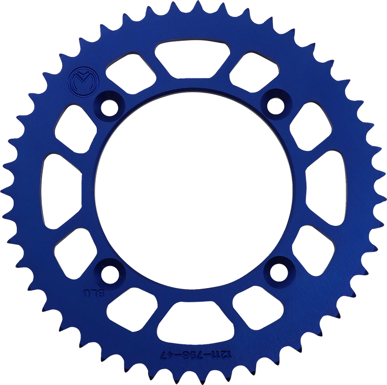 Moose Racing - Rear Sprocket - 47 Tooth - Suzuki/Yamaha - Rear Aluminum Sprocket - 1211-798-47-12